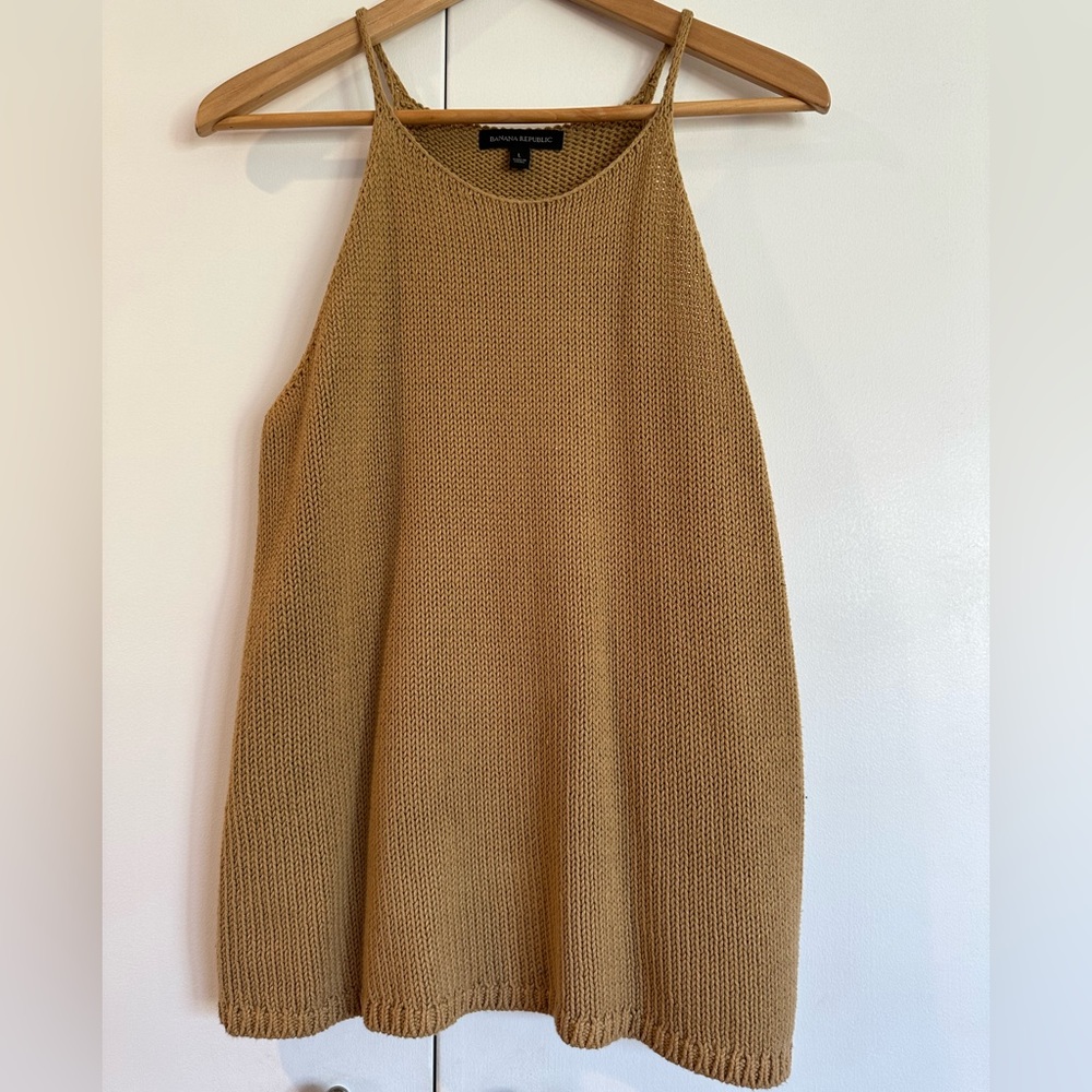 Banana Republic Camel Sweater Tank